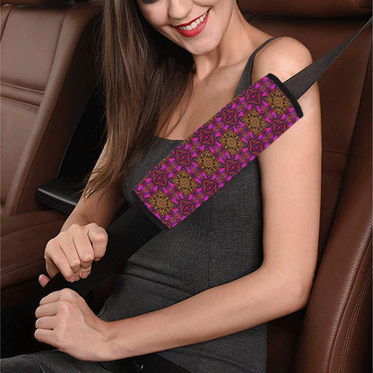 kaleidoscope Abstract Print Design Car Seat Belt Cover