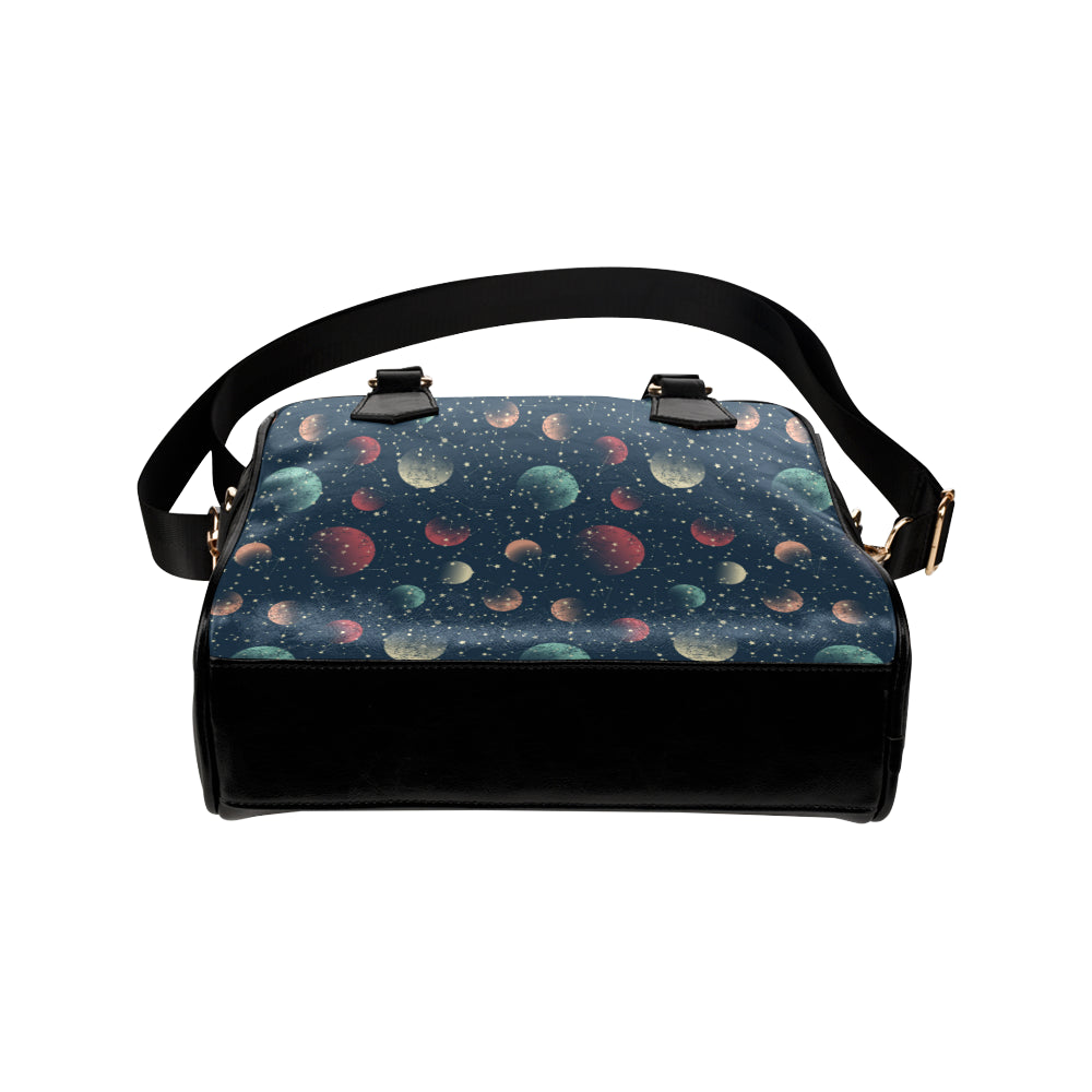 Cosmic Pattern Print Design 04 Shoulder Handbag
