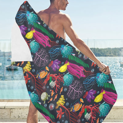 Underwater Cute Print Design LKS303 Beach Towel 32" x 71"