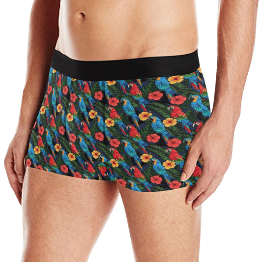 Parrot Pattern Print Design A01 Men's Boxer Briefs