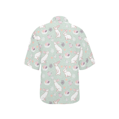 Rabbit Pattern Print Design RB011 Women's Hawaiian Shirt
