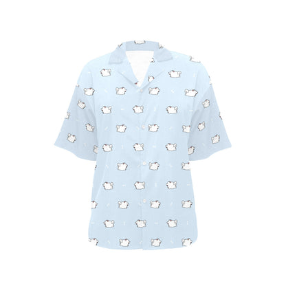 Samoyeds Print Design LKS302 Women's Hawaiian Shirt