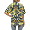 Polynesian Tattoo Print Women's Hawaiian Shirt