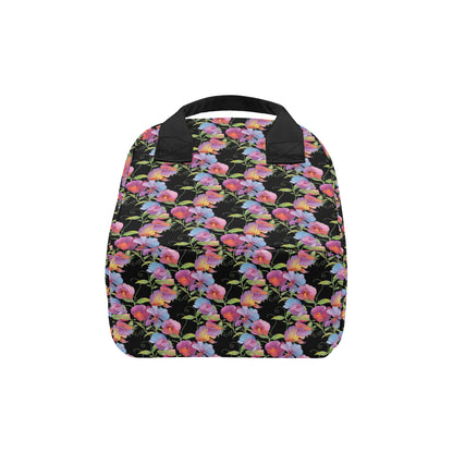 Peony Pattern Print Design PE012 Insulated Lunch Bag