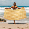 Waffle Texture Print Design LKS302 Beach Towel 32" x 71"