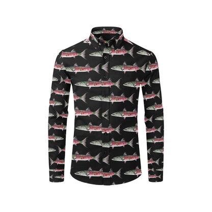 Barracuda Pattern Print Design 02 Men's Long Sleeve Shirt