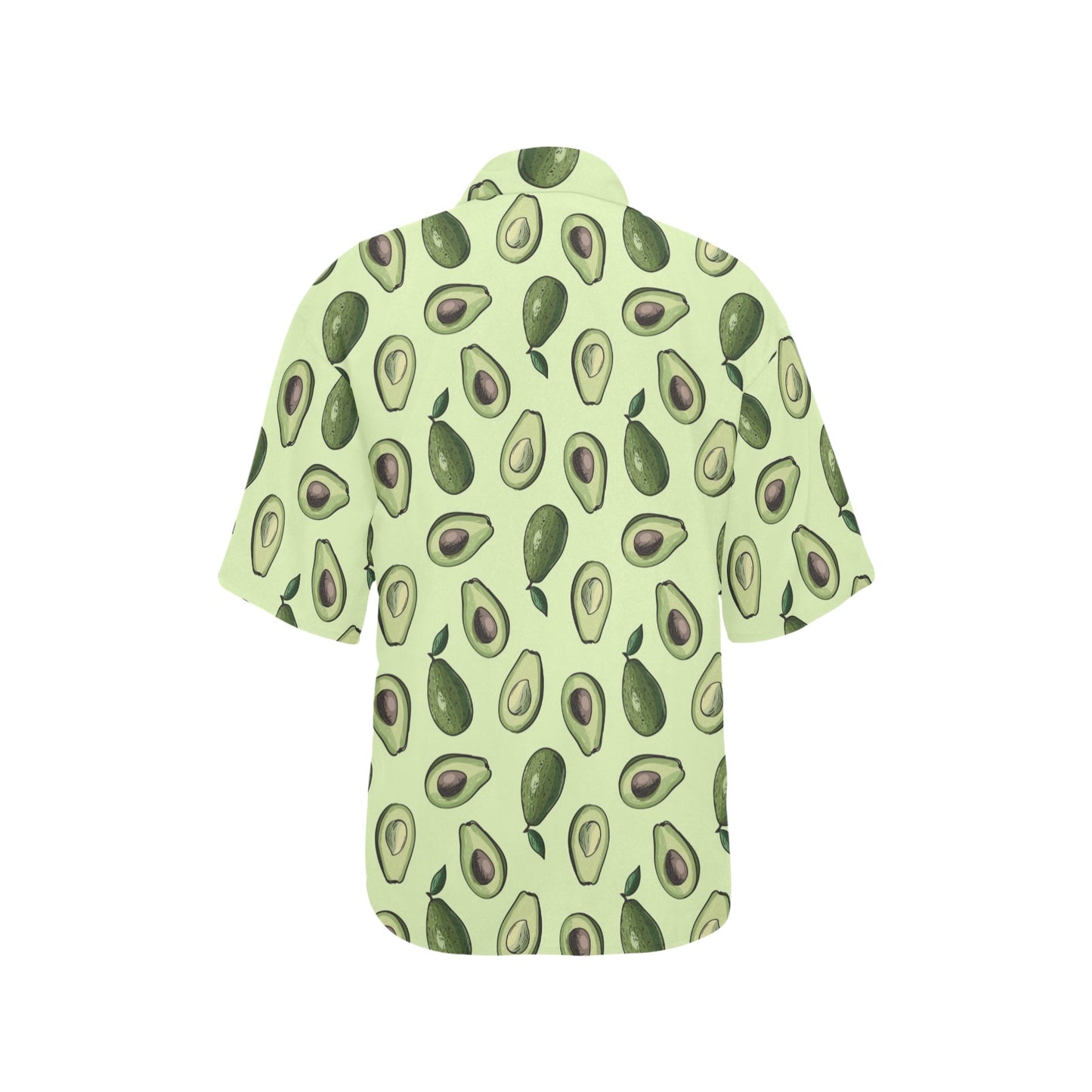 Avocado Pattern Print Design 02 Women's Hawaiian Shirt