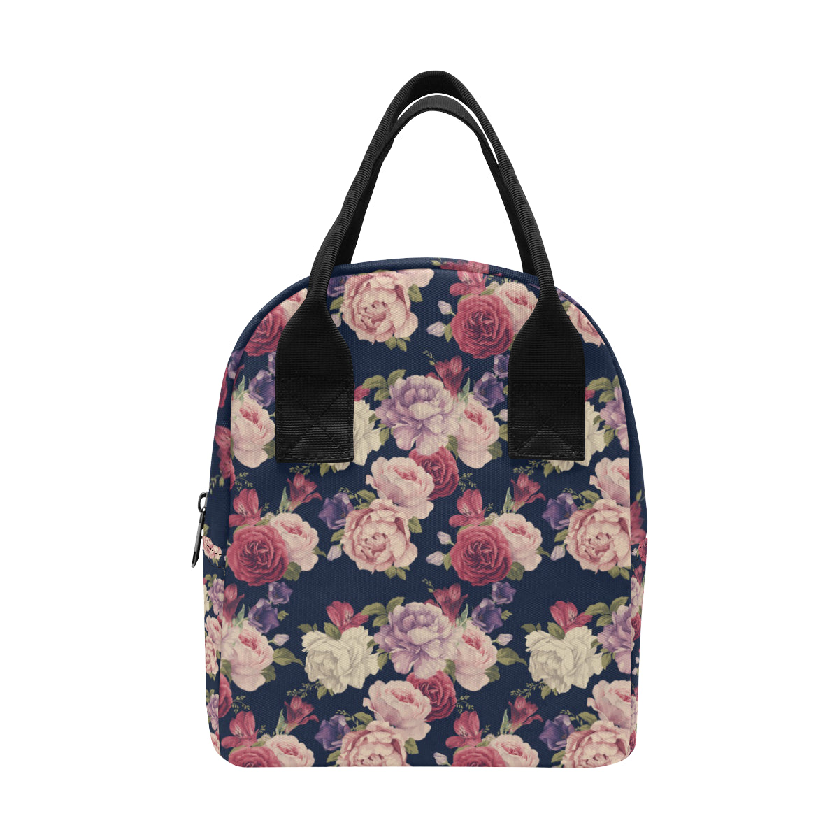 Peony Pattern Print Design PE03 Insulated Lunch Bag