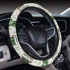 Cactus Pattern Print Design 04 Steering Wheel Cover with Elastic Edge