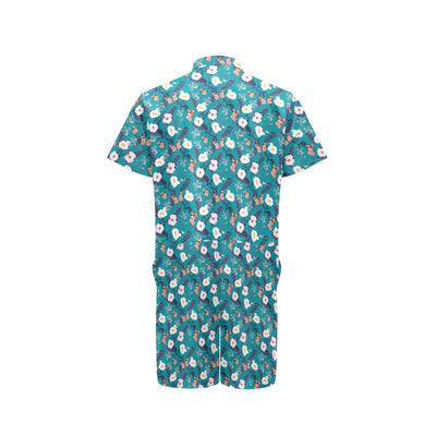 Butterfly Pattern Print Design 012 Men's Romper