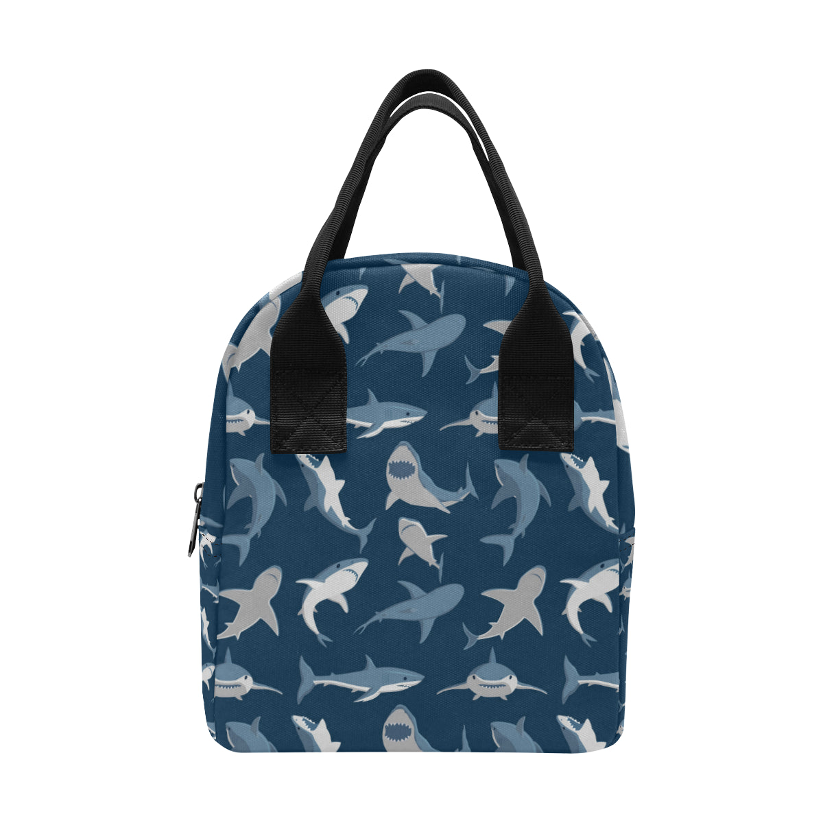 Shark Action Pattern Insulated Lunch Bag