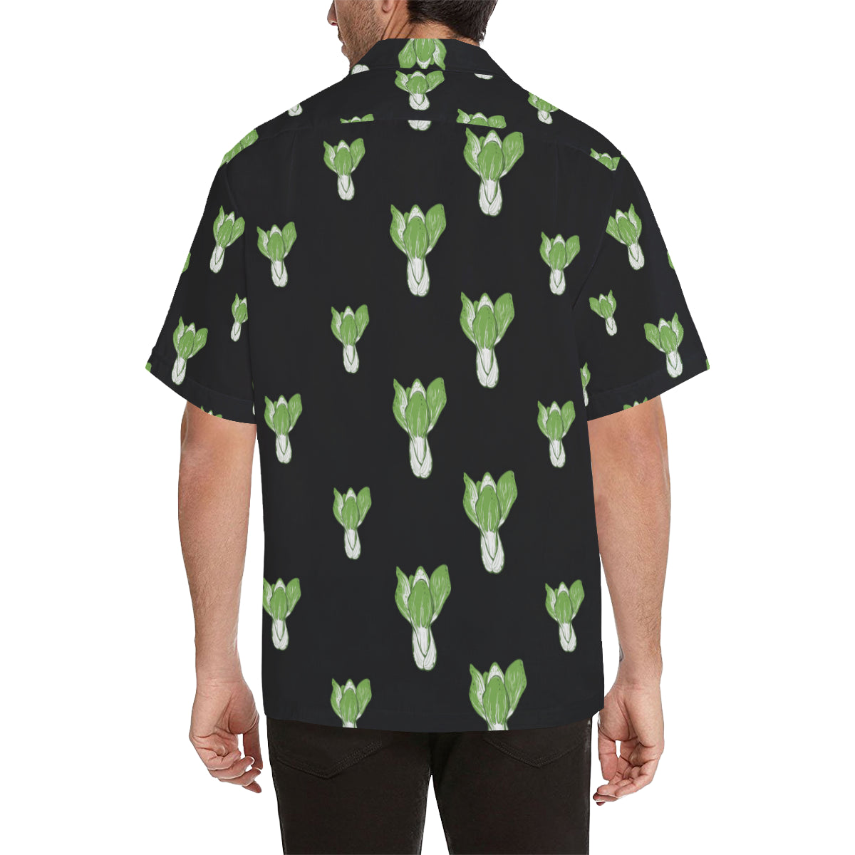 Kale Pattern Print Design 02 Men's Hawaiian Shirt
