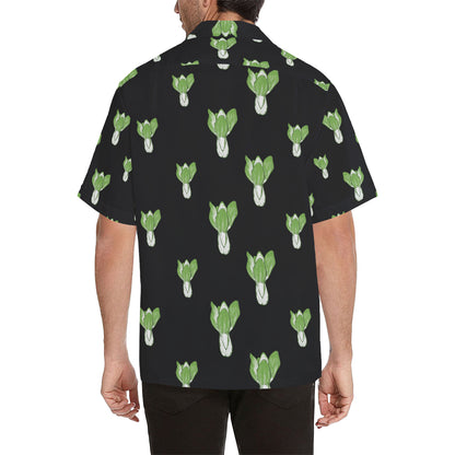 Kale Pattern Print Design 02 Men's Hawaiian Shirt