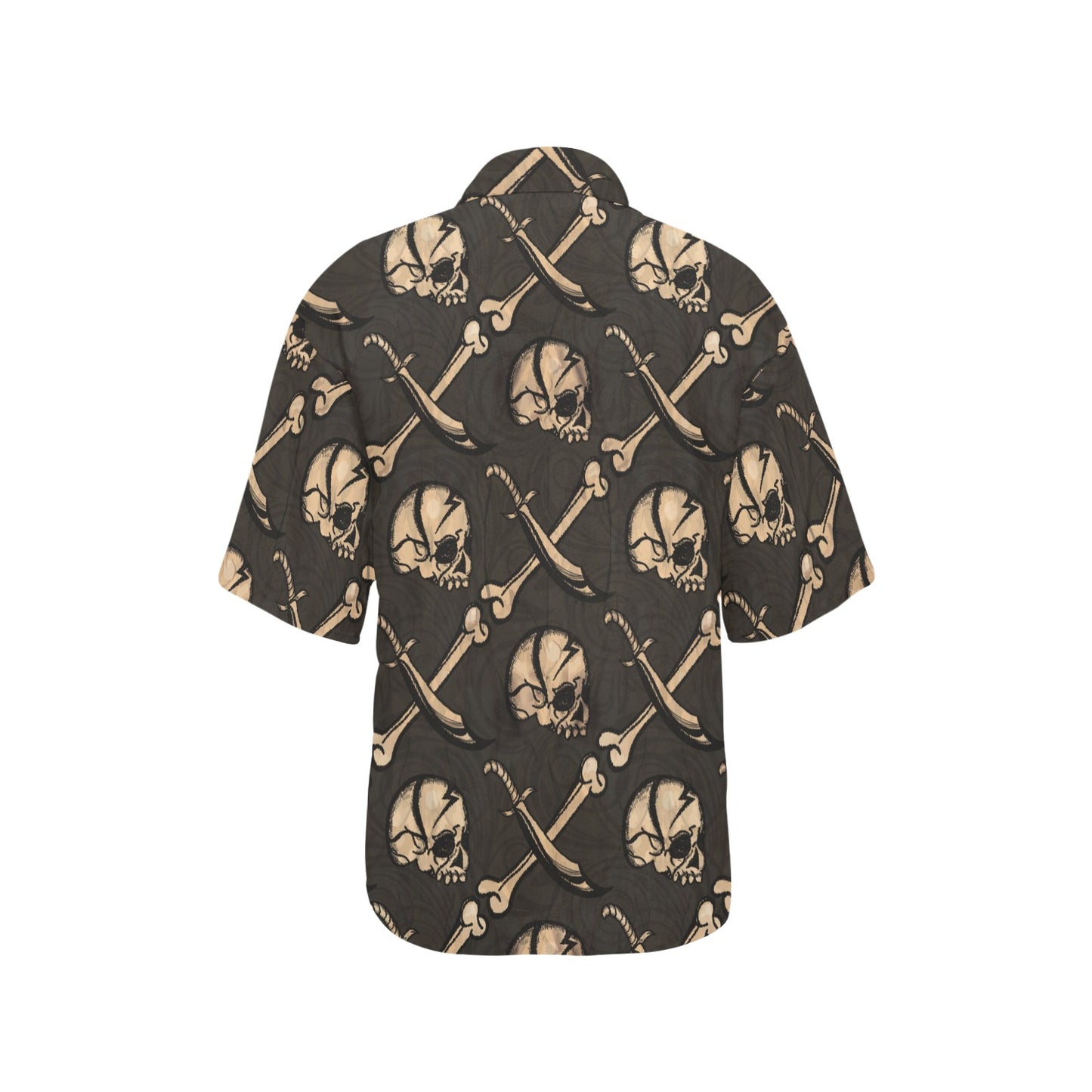 Pirate Pattern Print Design A03 Women's Hawaiian Shirt