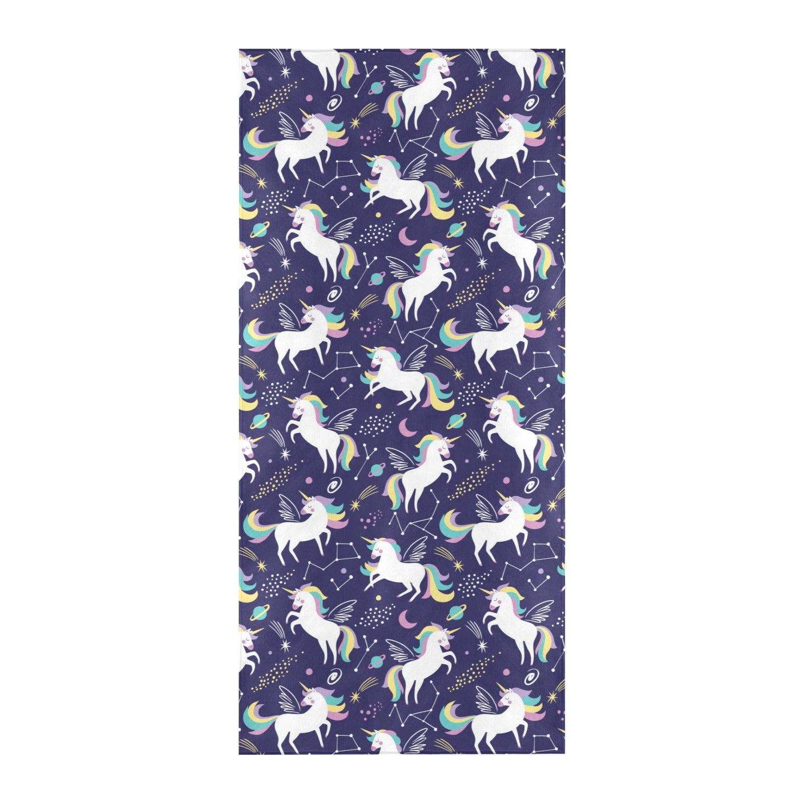 Unicorn Print Design LKS305 Beach Towel 32" x 71"