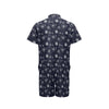 Nautical Sky Design Themed Print Men's Romper