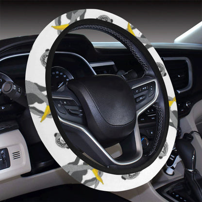 Chimpanzee Pattern Print Design 05 Steering Wheel Cover with Elastic Edge