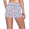 Orchid Pink Pattern Print Design OR01 Yoga Shorts