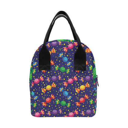 Candy Pattern Print Design CA06 Insulated Lunch Bag
