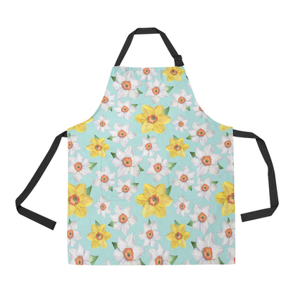 Daffodils Pattern Print Design DF07 Apron with Pocket