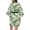 Apple blossom Pattern Print Design AB02 Women Kimono Robe