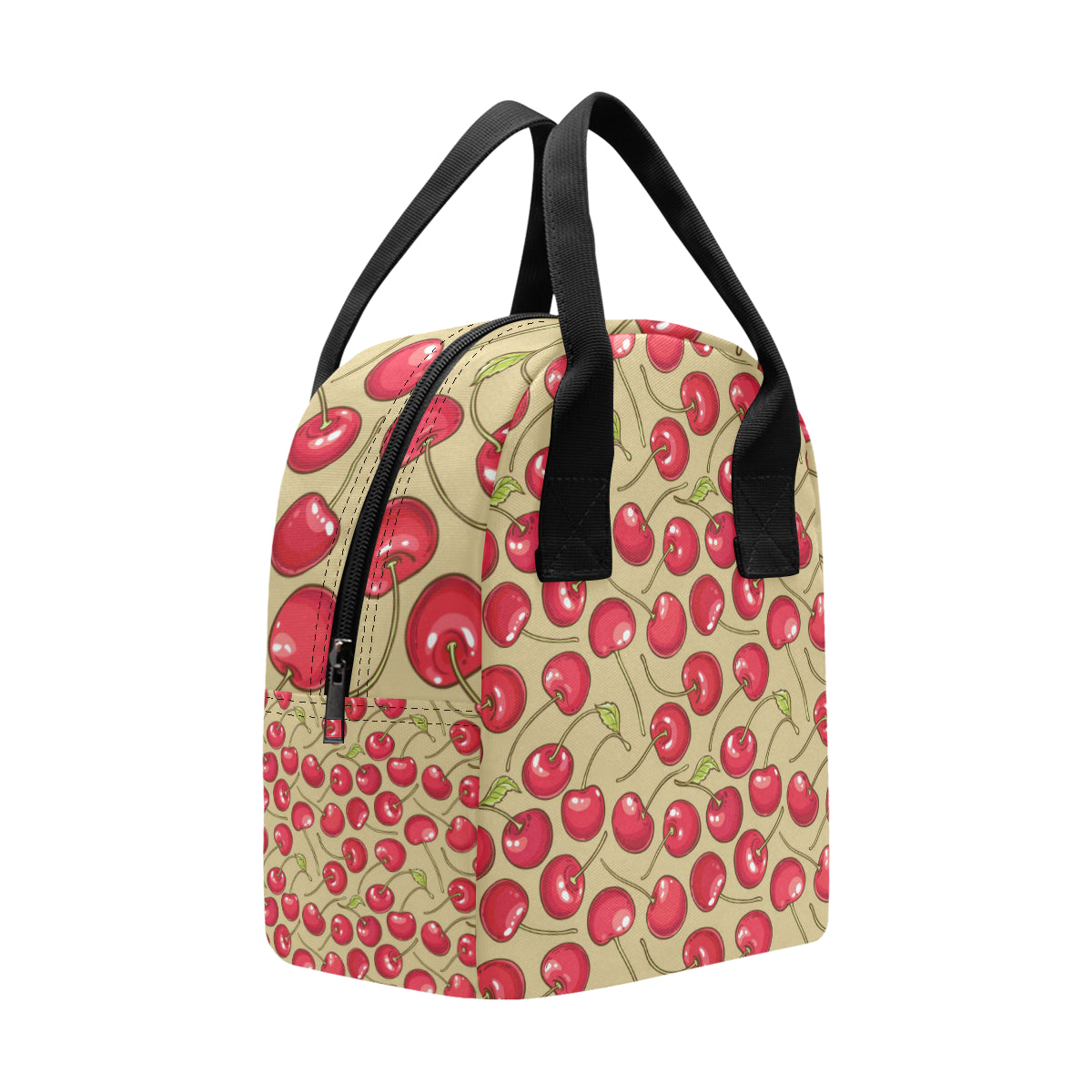 Cherry Pattern Print Design CH05 Insulated Lunch Bag