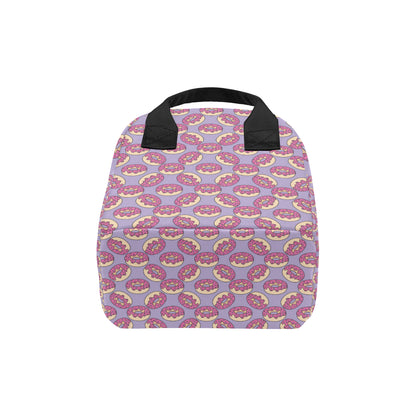 Donut Pattern Print Design DN015 Insulated Lunch Bag