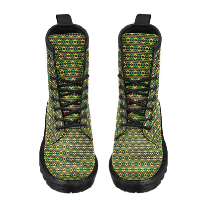 African Geometric Print Pattern Women's Boots