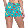 Lollipop Pattern Print Design LL06 Yoga Shorts