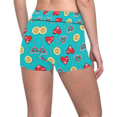 Lollipop Pattern Print Design LL06 Yoga Shorts