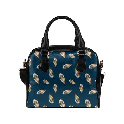 Oyster Pattern Print Design 03 Shoulder Handbag