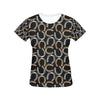 Horseshoe Print Design LKS305 Women's  T-shirt