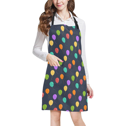 Ballon Colorful Pattern Print Design 03 Apron with Pocket