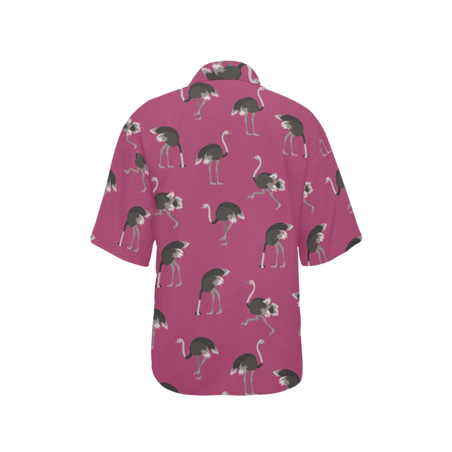 Emu Pattern Print Design 02 Women's Hawaiian Shirt