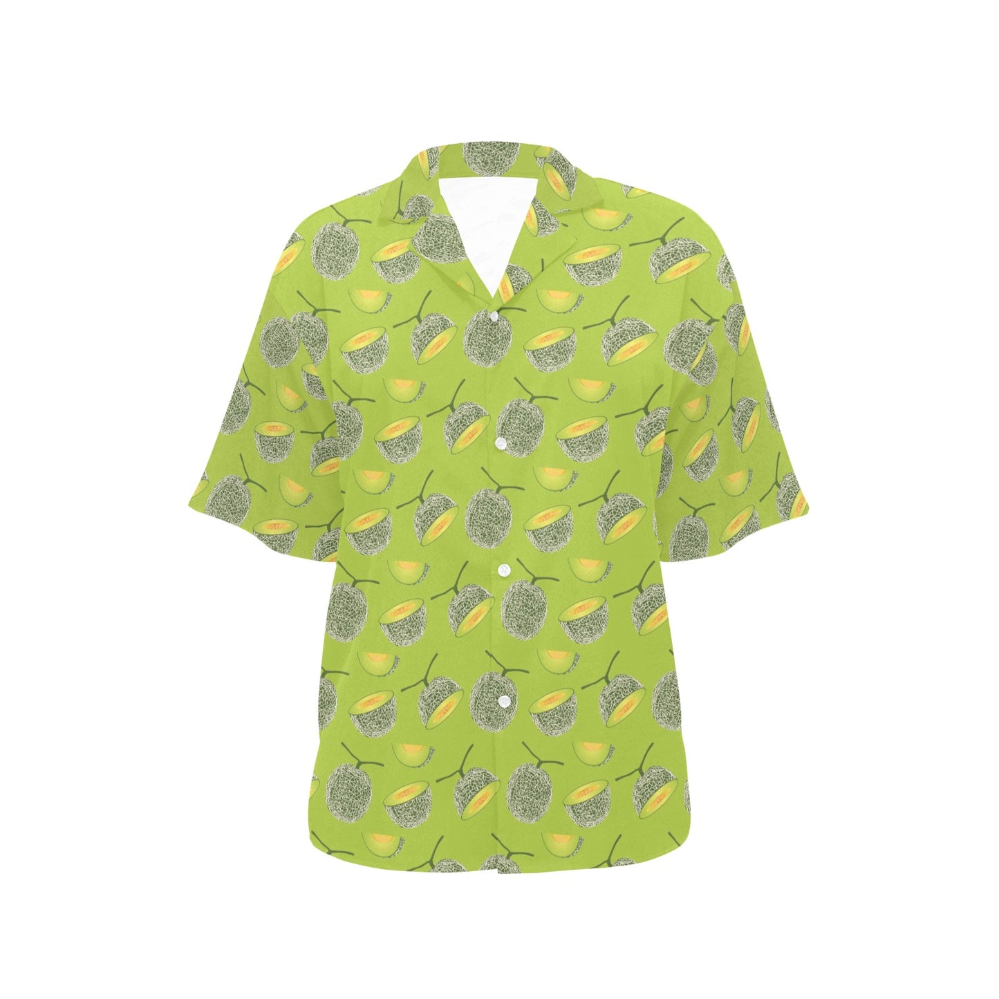 Cantaloupe Pattern Print Design 03 Women's Hawaiian Shirt