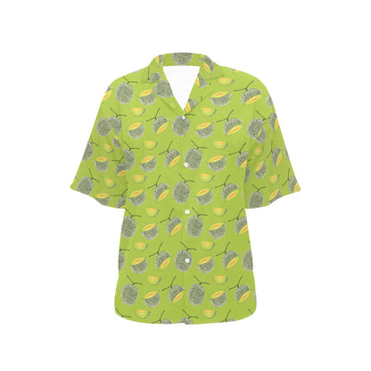 Cantaloupe Pattern Print Design 03 Women's Hawaiian Shirt