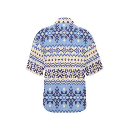 Nordic Pattern Print Design A03 Women's Hawaiian Shirt