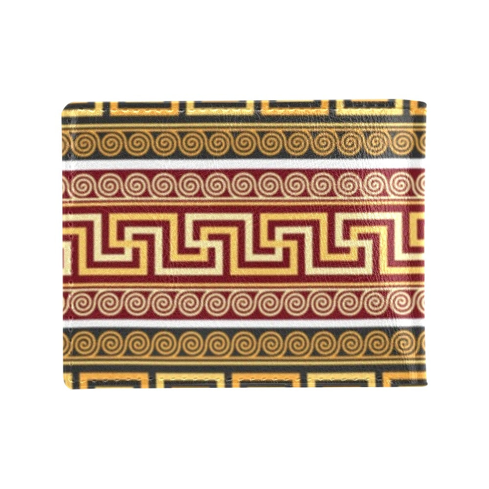 Ancient Greek Pattern Print Design LKS302 Men's ID Card Wallet