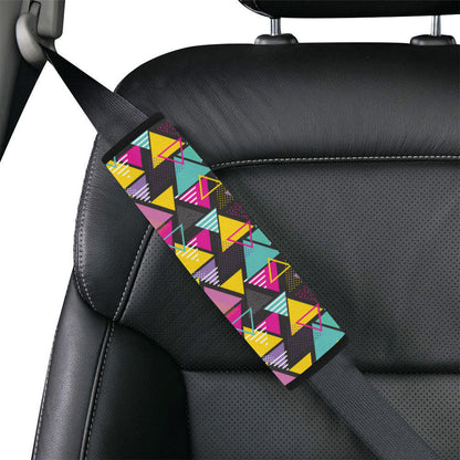 Geometric Colorful Pattern Print Design 02 Car Seat Belt Cover