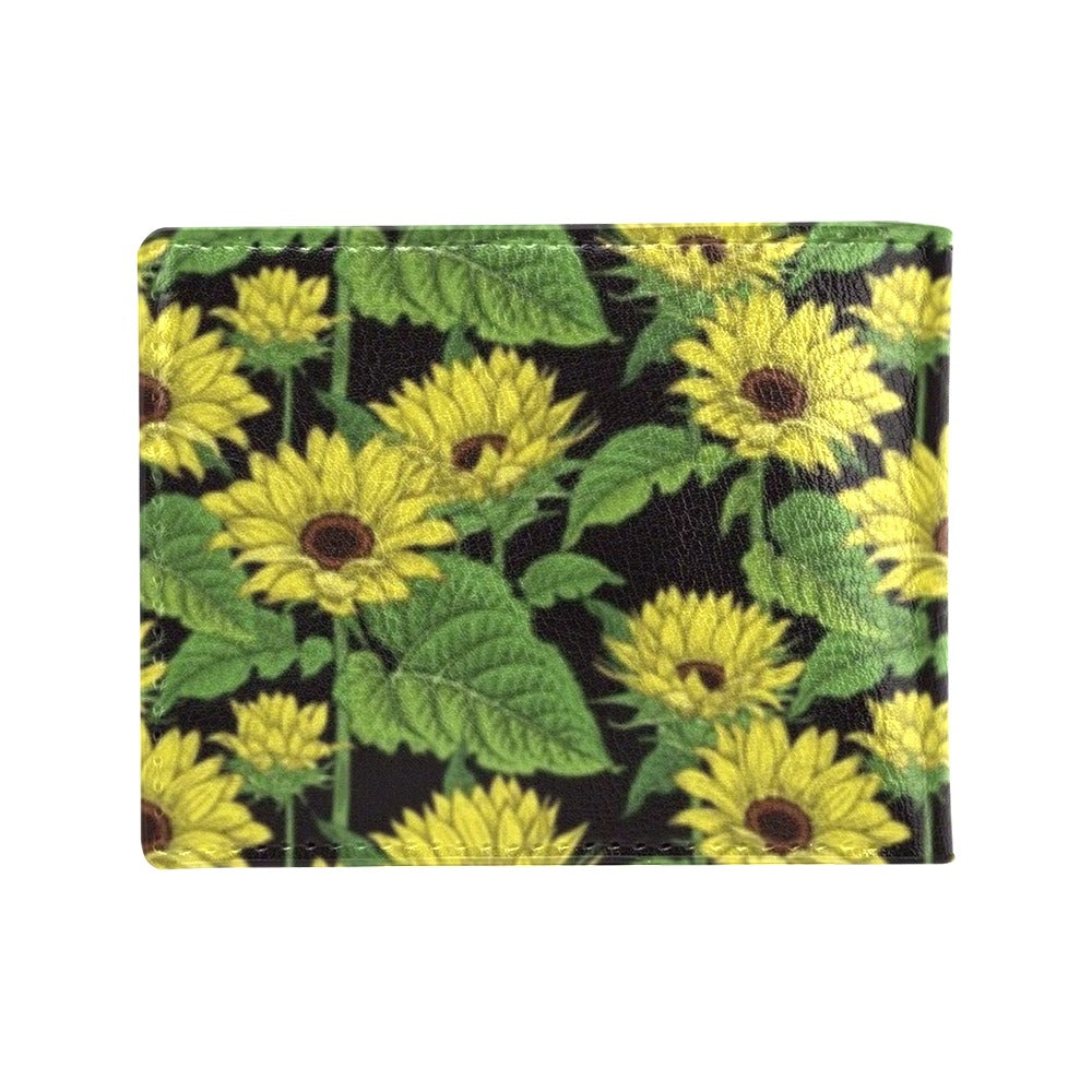 Sunflower Print Design LKS3010 Men's ID Card Wallet