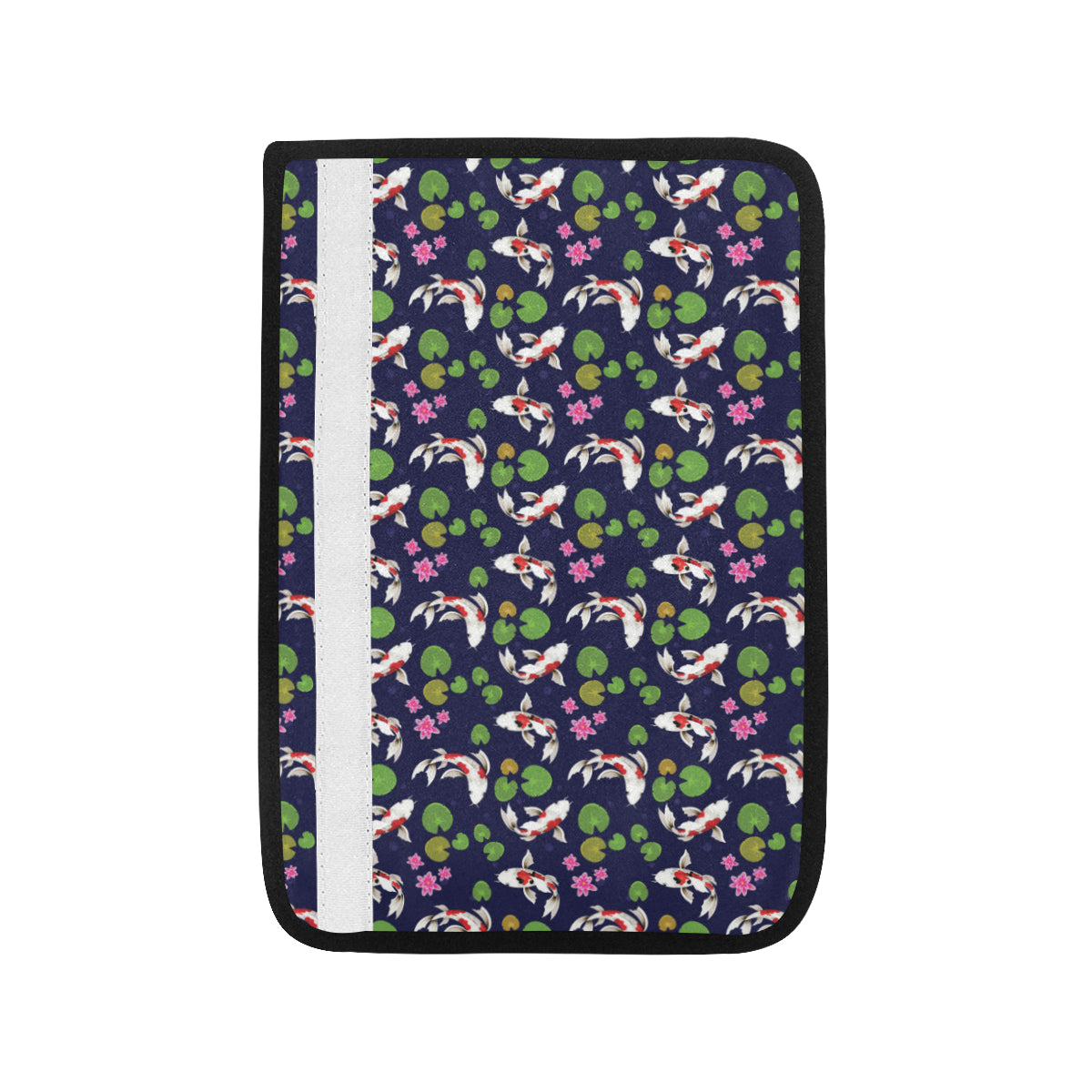 Koi Carp Pattern Design Themed Print Car Seat Belt Cover