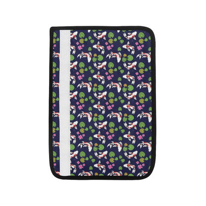 Koi Carp Pattern Design Themed Print Car Seat Belt Cover