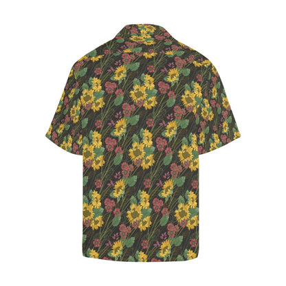 Sunflower Print Design LKS303 Men's Hawaiian Shirt