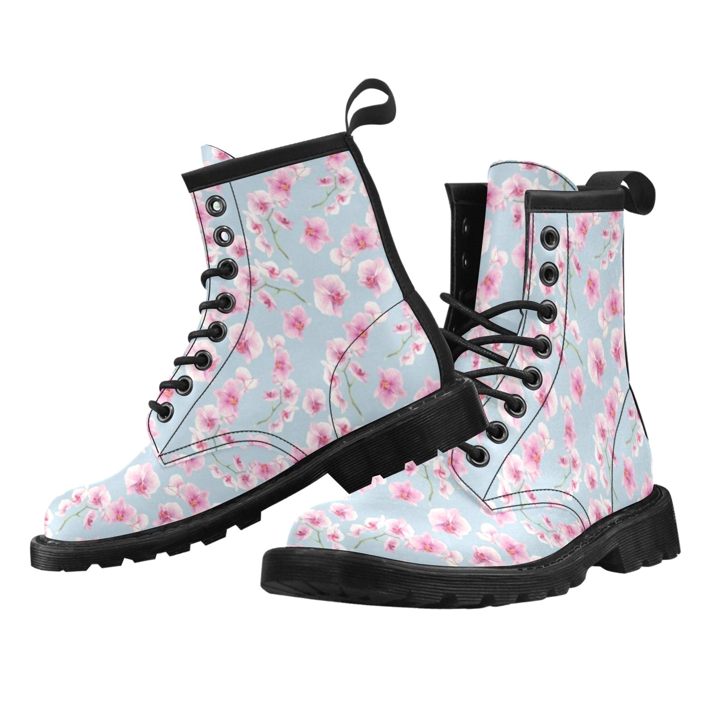Orchid Pink Pattern Print Design OR01 Women's Boots