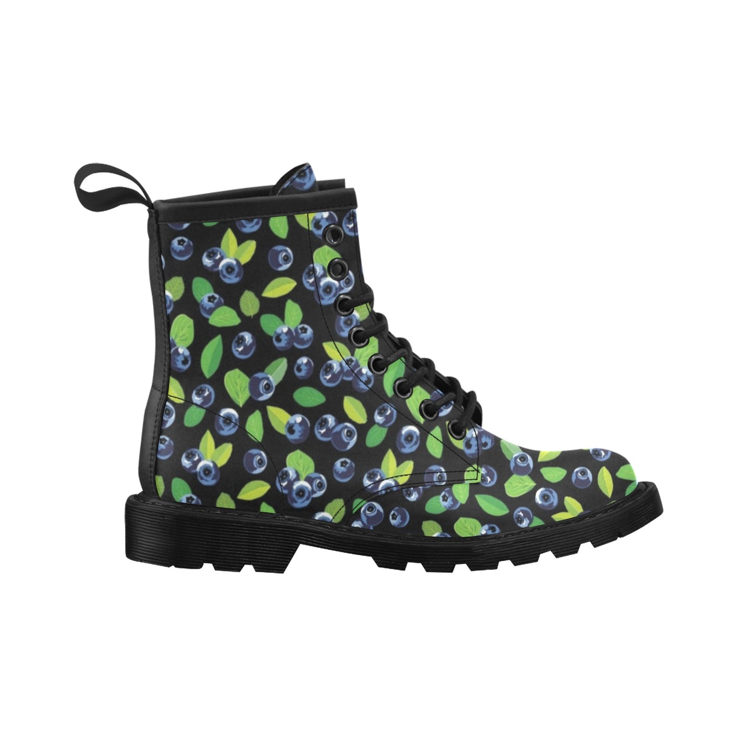 Blueberry Pattern Print Design BB03 Women's Boots