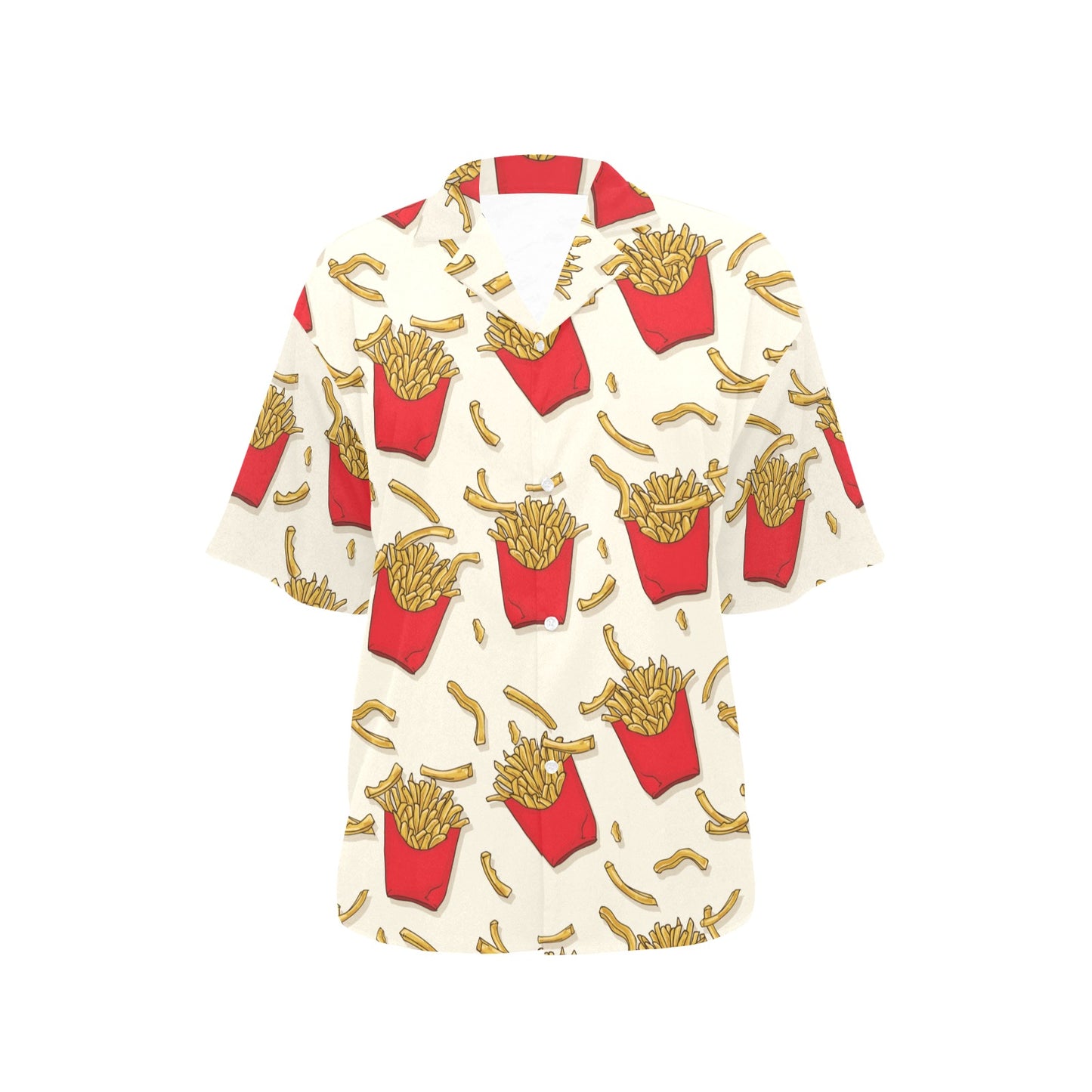 French Fried Pattern Print Design 01 Women's Hawaiian Shirt