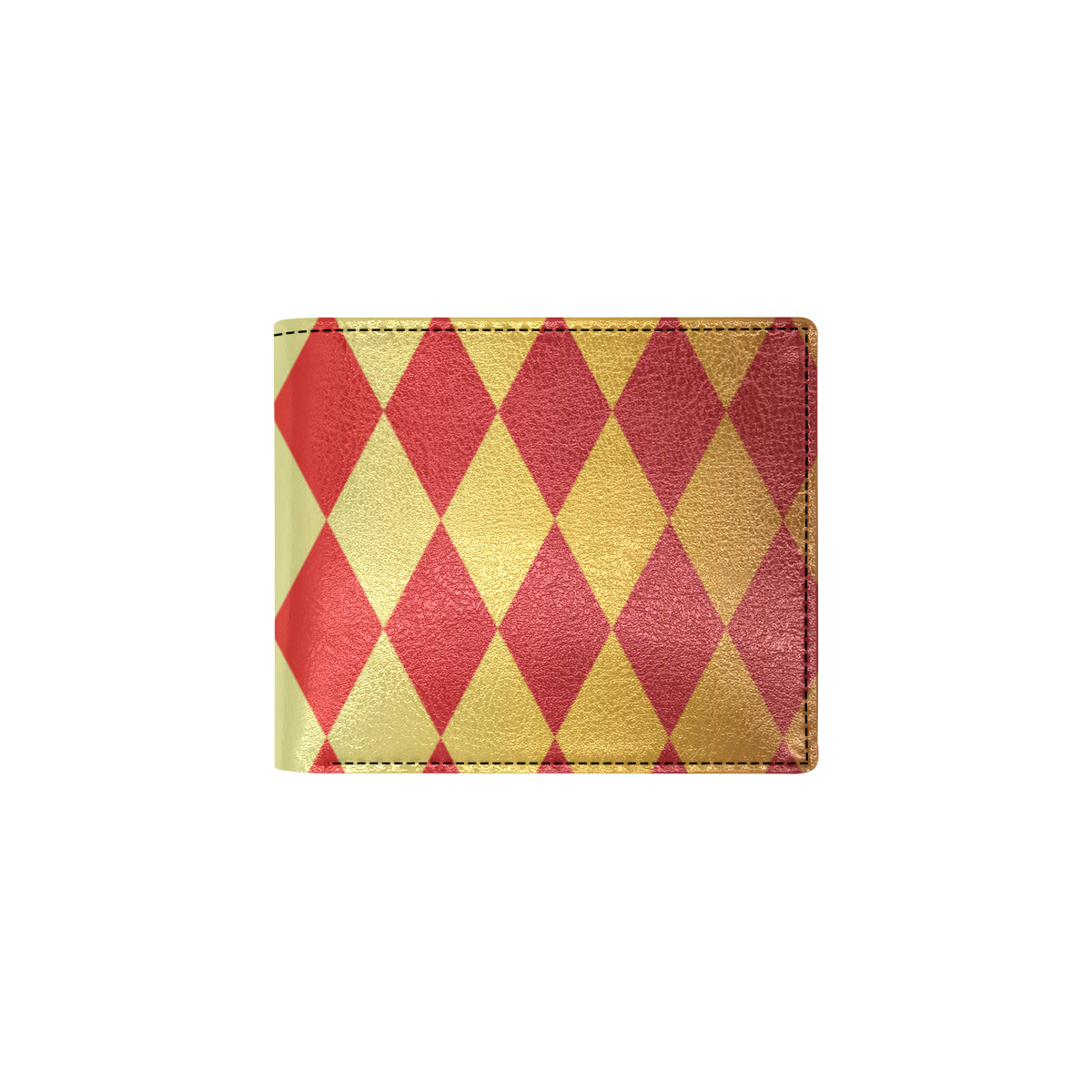 Harlequin Pattern Print Design 03 Men's ID Card Wallet