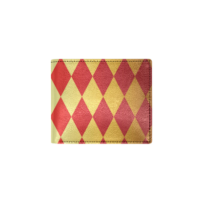 Harlequin Pattern Print Design 03 Men's ID Card Wallet