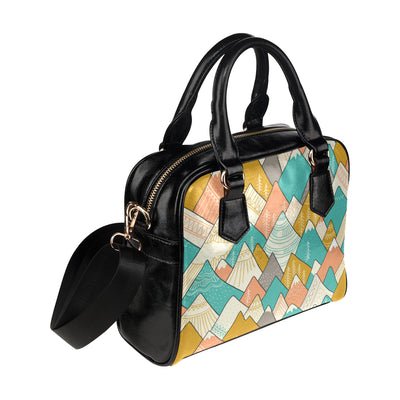 Mountain Pattern Print Design 02 Shoulder Handbag