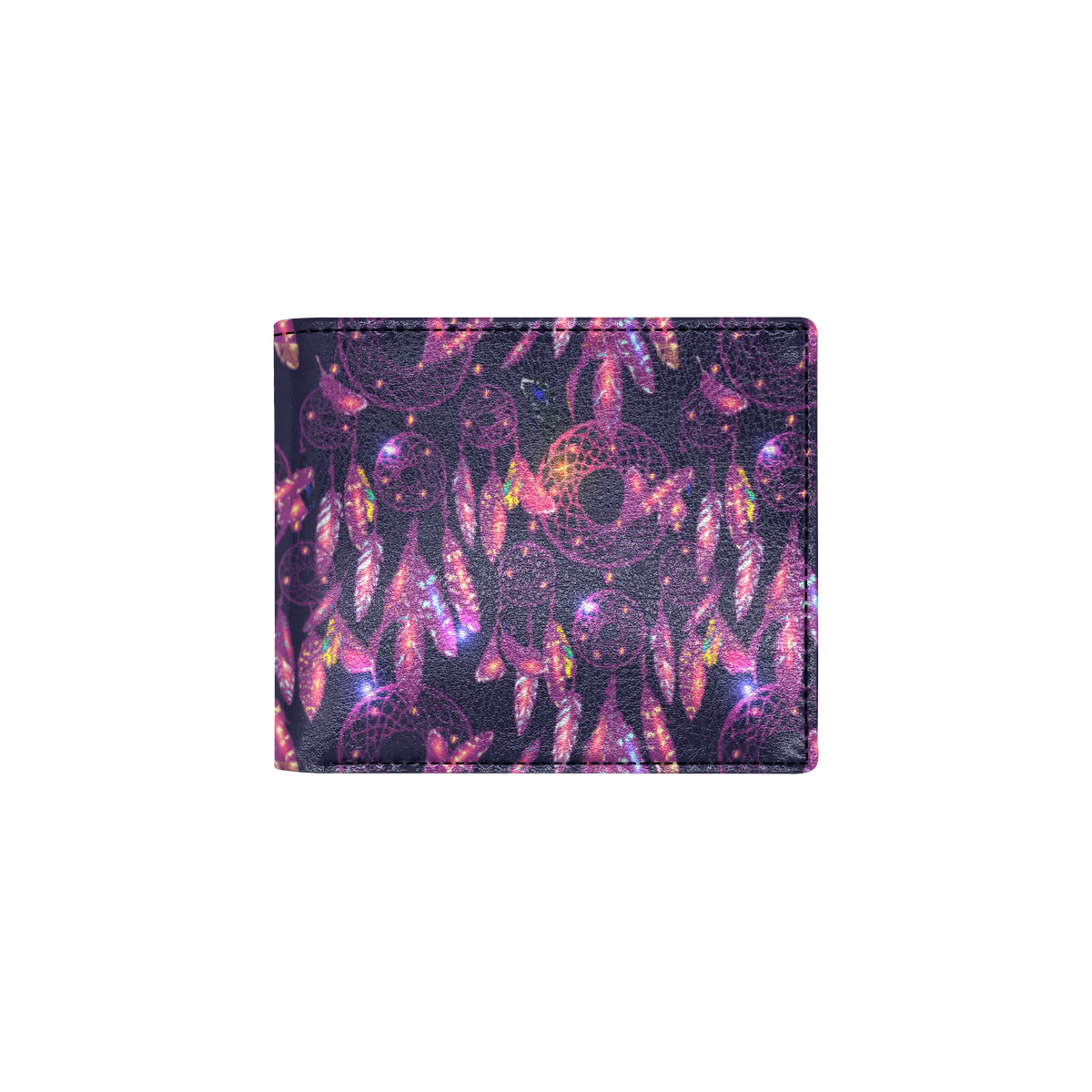 Dream catcher neon Men's ID Card Wallet